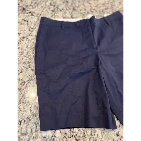 Talbots NWT perfect short 9 1/2 inch women’s size 16p navy - Picture 4 of 11